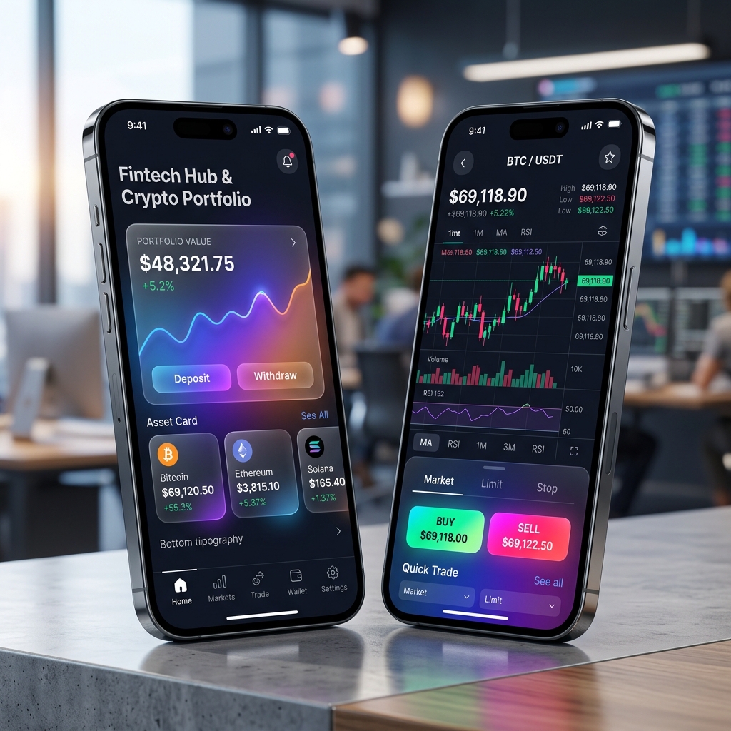 Fintech Mobile App UI UX